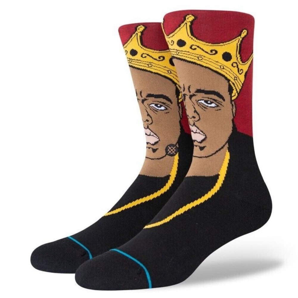 Stance Notorious B.I.G. Crew Socks - Black, Red & Gold
